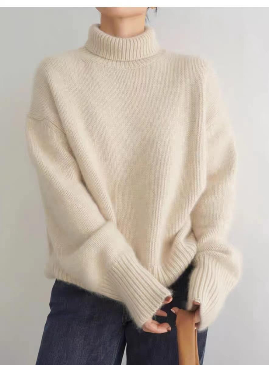 Alesso Ribbed Sleeve Knit Sweater - Oatmeal ON T-001