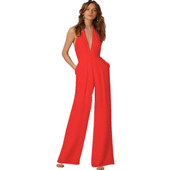 Empowered Satin Pocketed Jumpsuit - Burnt Orange - FINAL SALE Ins Street