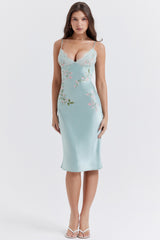 Statement Print V-neck Dress Ins Street