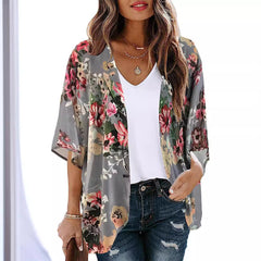 Drop Everything Printed Chiffon Tie Top Ins Street