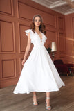 Blushing Bride Tiered Ruffle Wrap Maxi Dress InsStreet