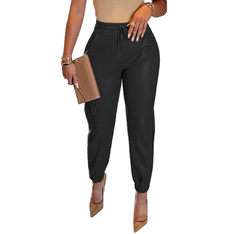 PU Leather Fashion Elegant Office Pants InsStreet