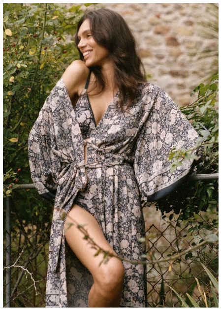 Best Part Textured Floral Duster - FINAL SALE InsStreet