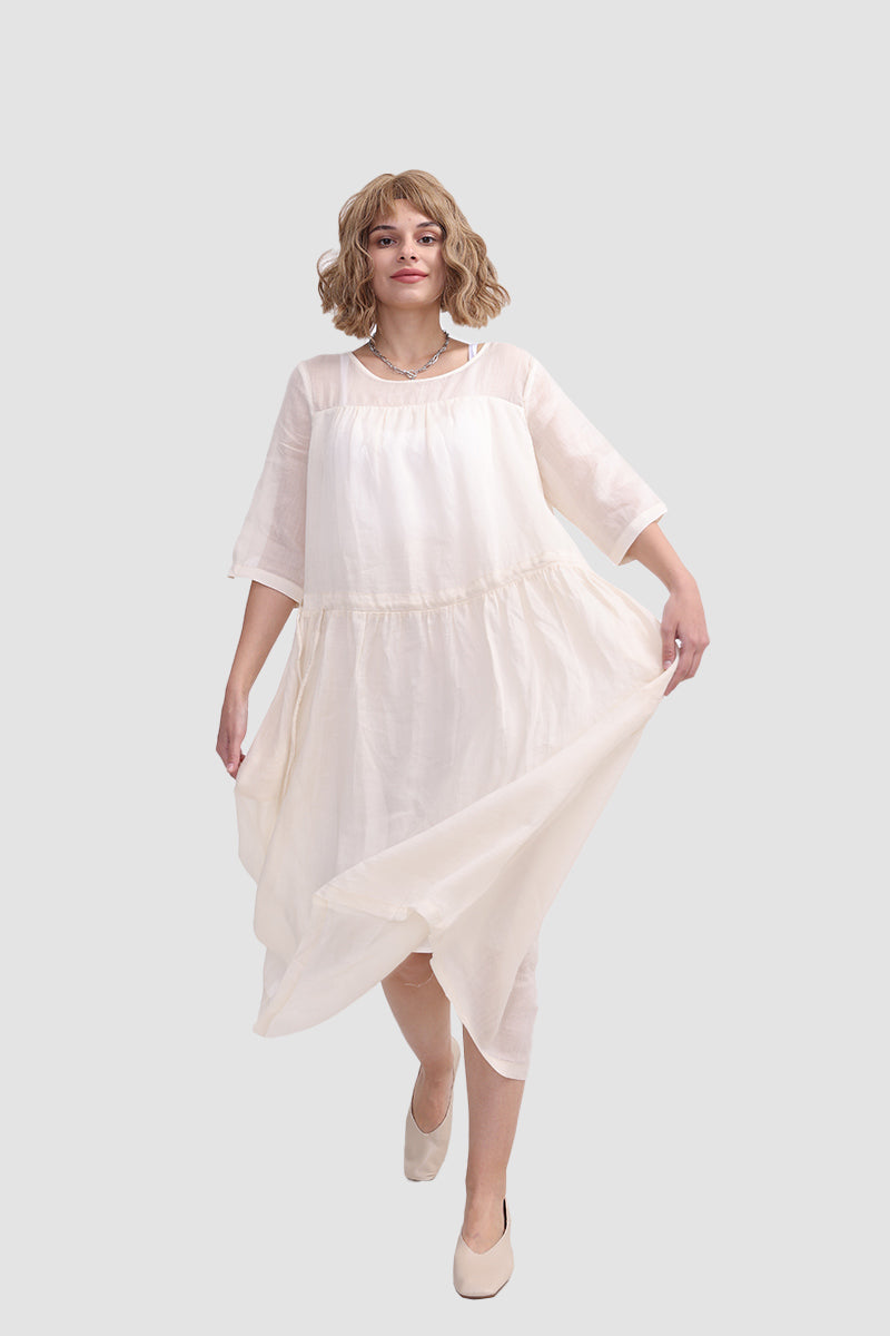 Ramona Dress in Ramie fabric InsStreet