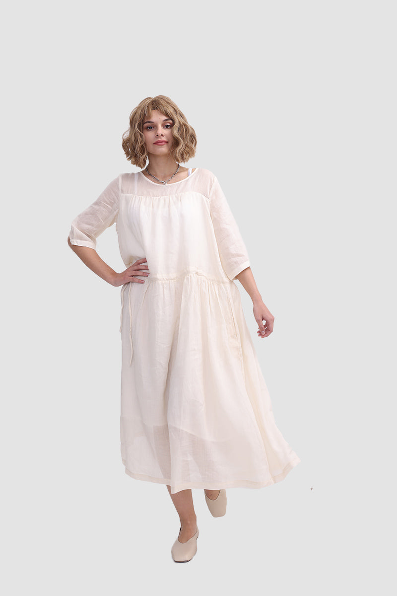 Ramona Dress in Ramie fabric InsStreet