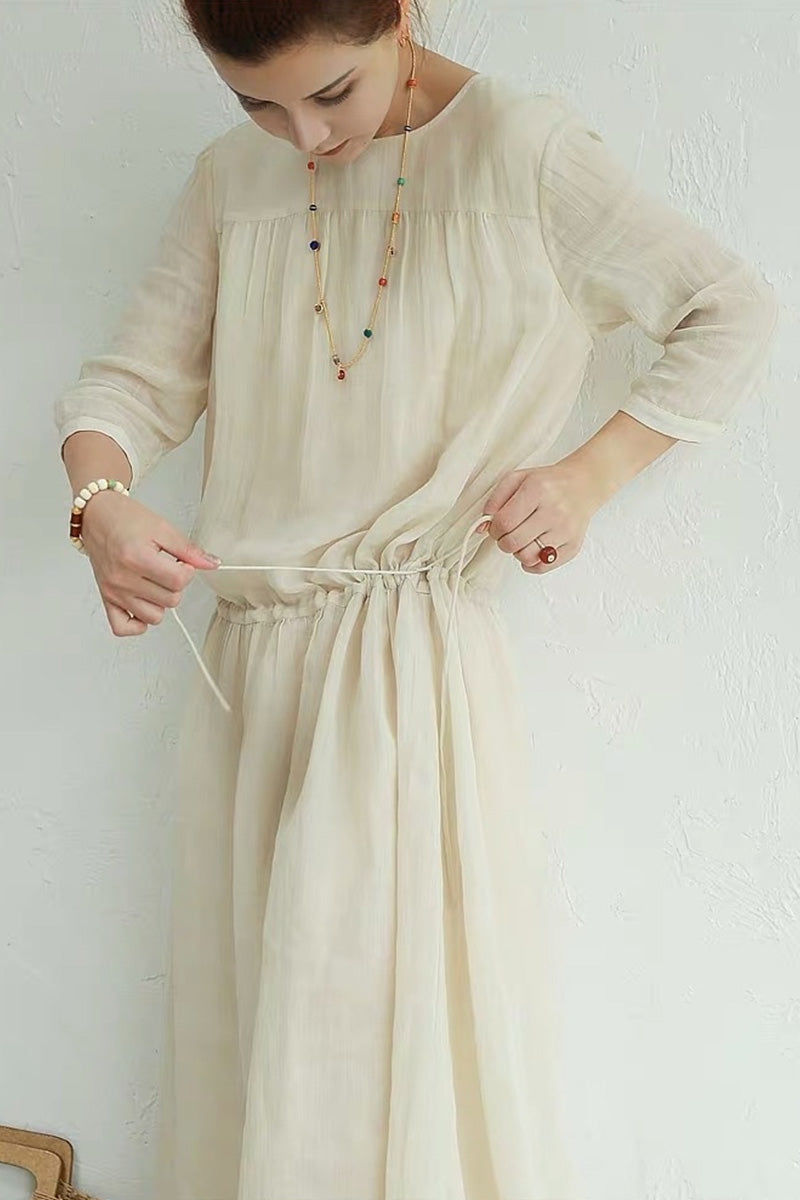 Ramona Dress in Ramie fabric InsStreet