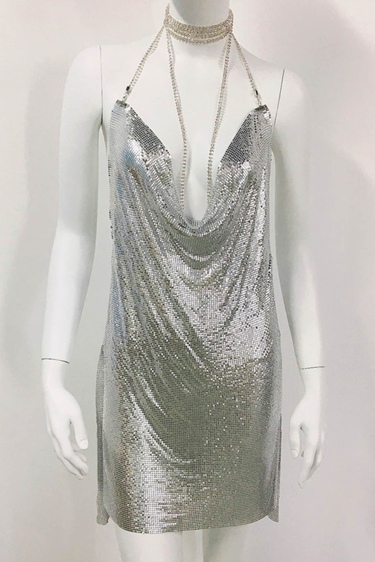 Sparkling Rhinestone Cami Dress InsStreet