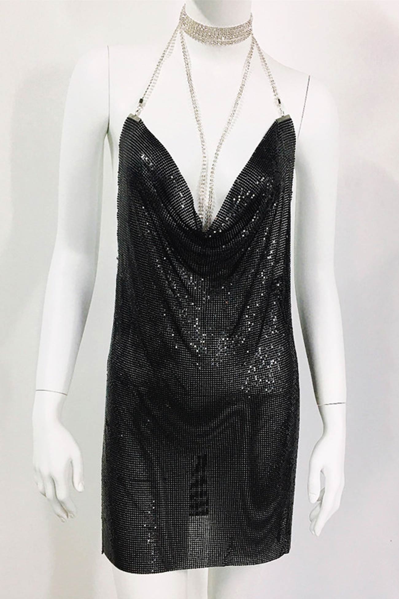 Sparkling Rhinestone Cami Dress InsStreet