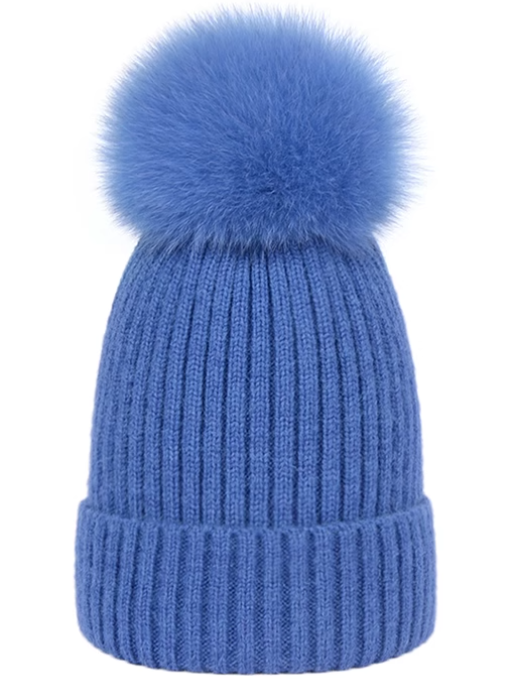 Whistler Pom Beanie - Royal Blue Ins Street