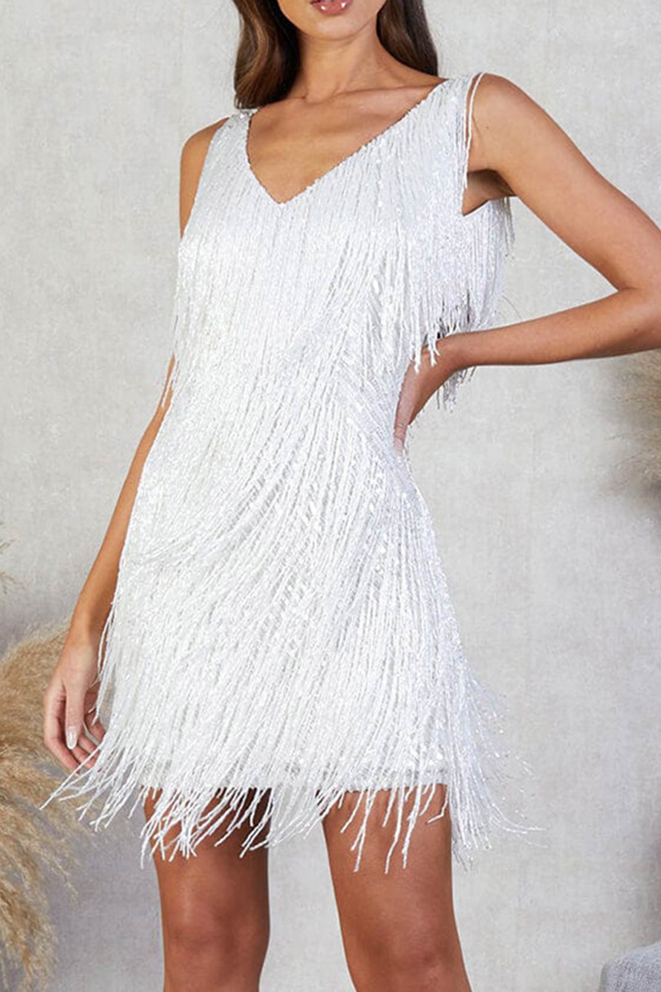 Sequins Tassel Tank Dress InsStreet