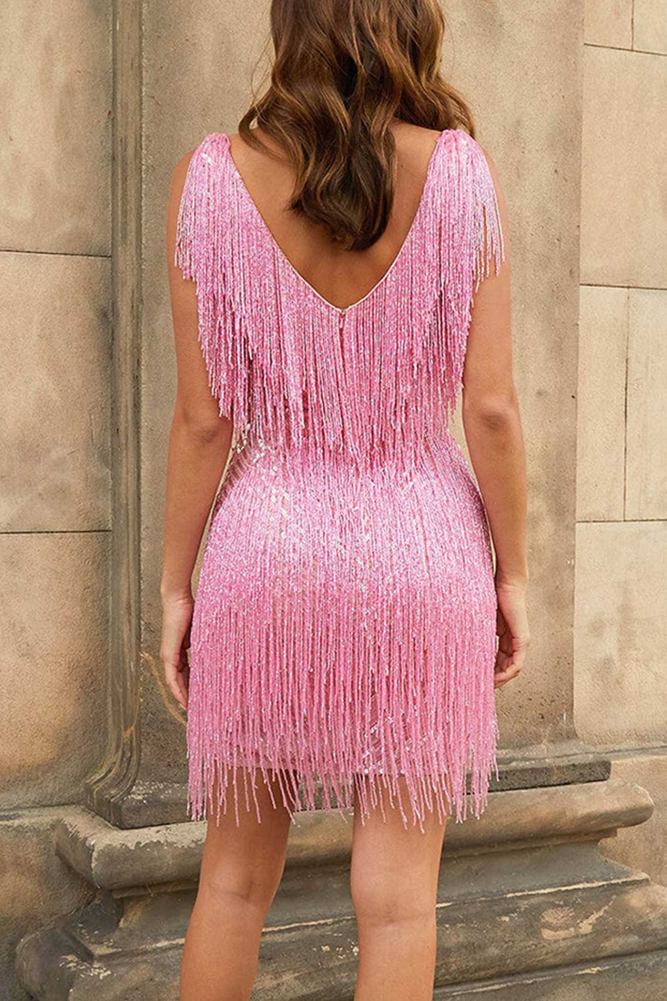 Sequins Tassel Tank Dress InsStreet