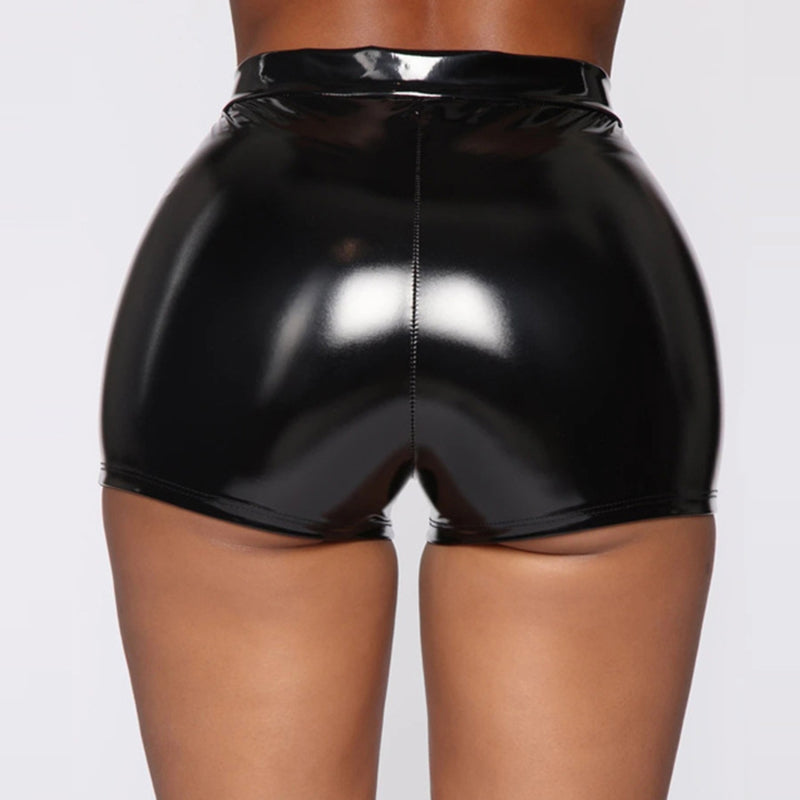 Sexy Nightclub Costumes PU Leather Shorts InsStreet