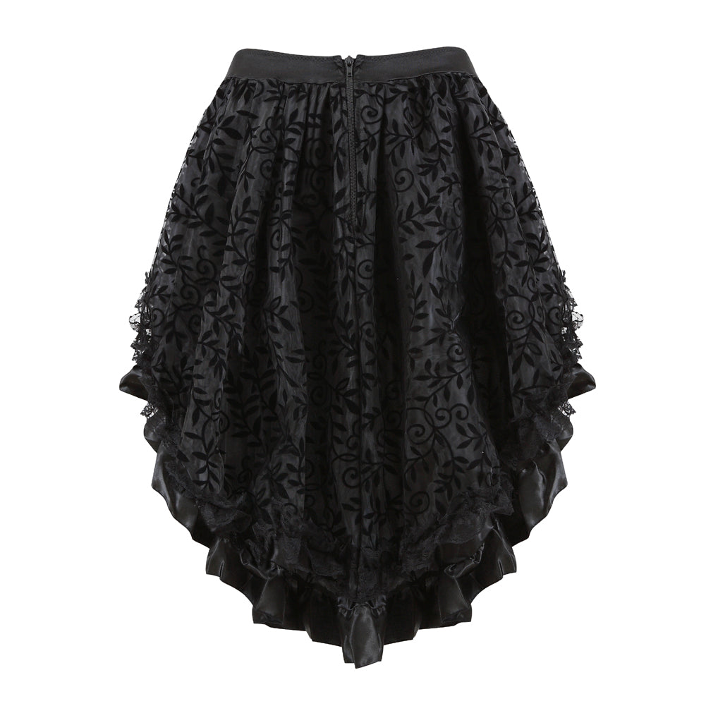 Sexy Steampunk Lace Floral Skirt InsStreet