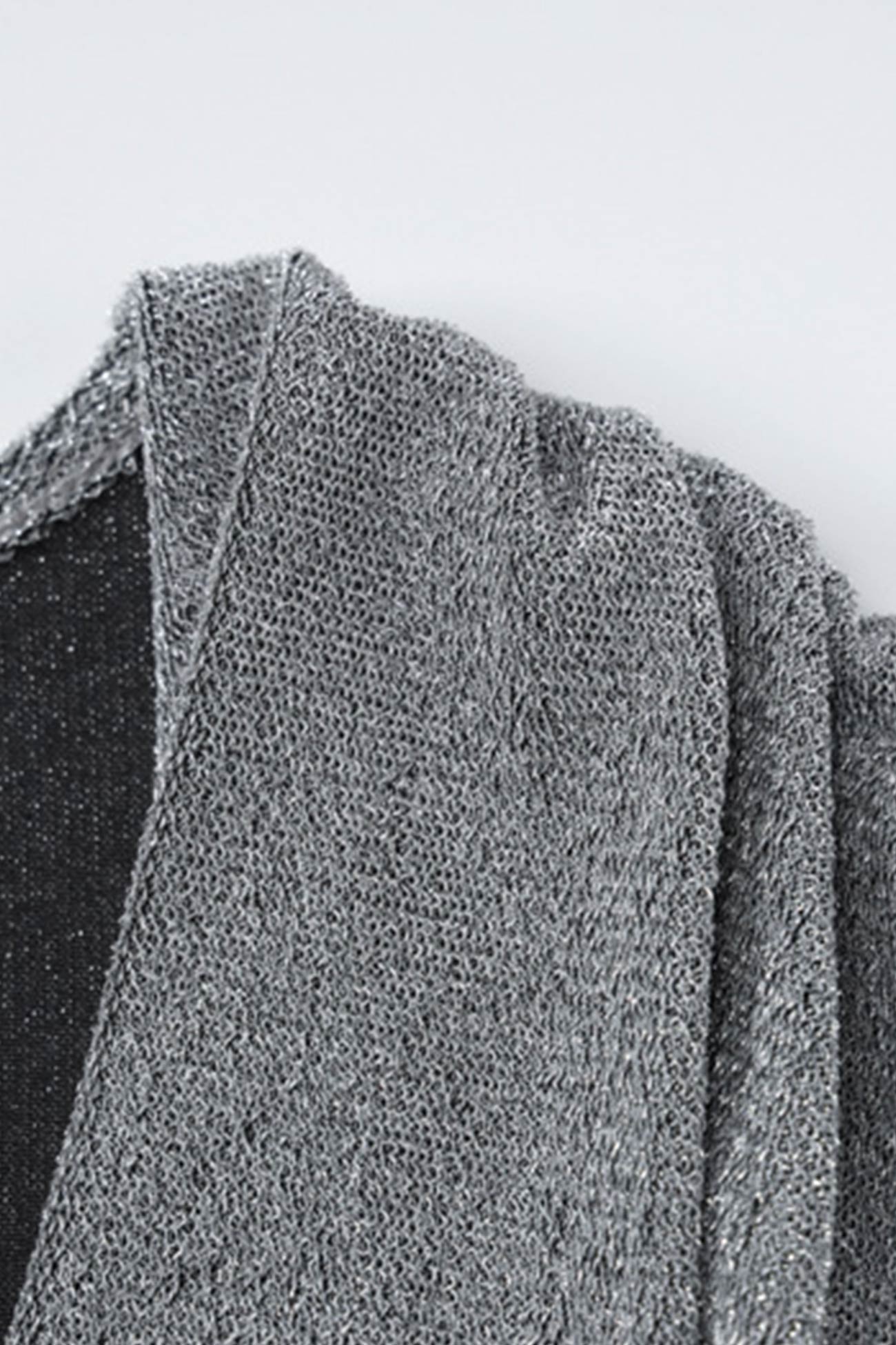 Shiny Silver Cowl Neck Silk Dress InsStreet