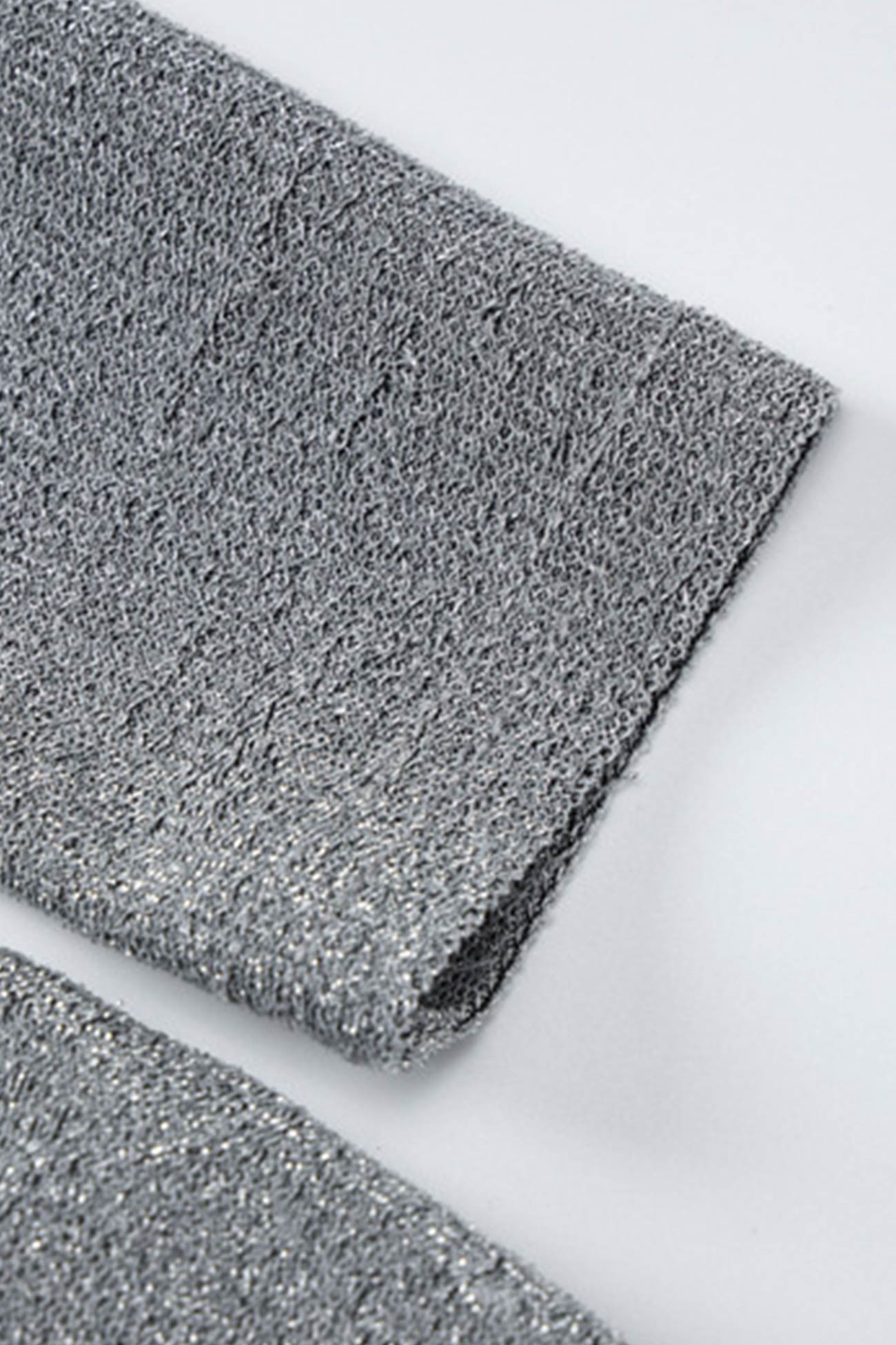 Shiny Silver Cowl Neck Silk Dress InsStreet