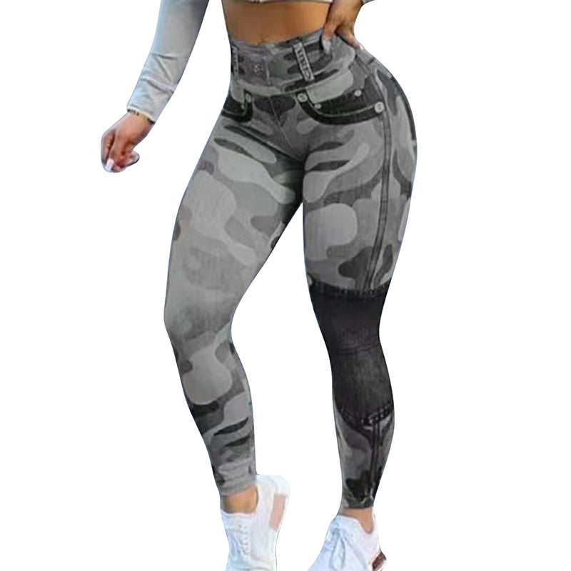 New Fashion Camouflage Print Skinny Pants InsStreet