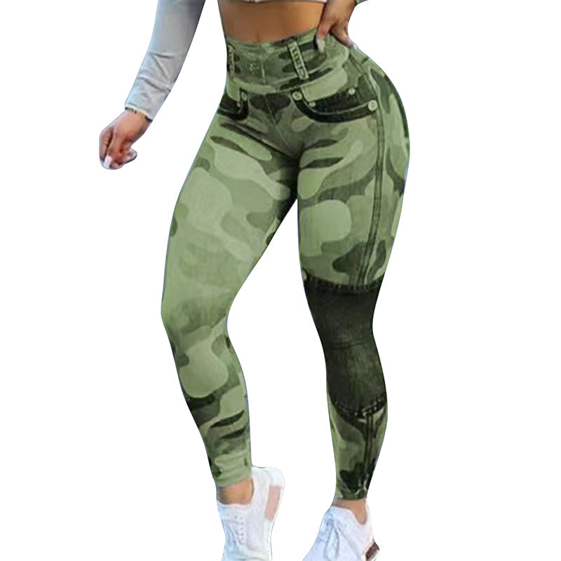 New Fashion Camouflage Print Skinny Pants InsStreet