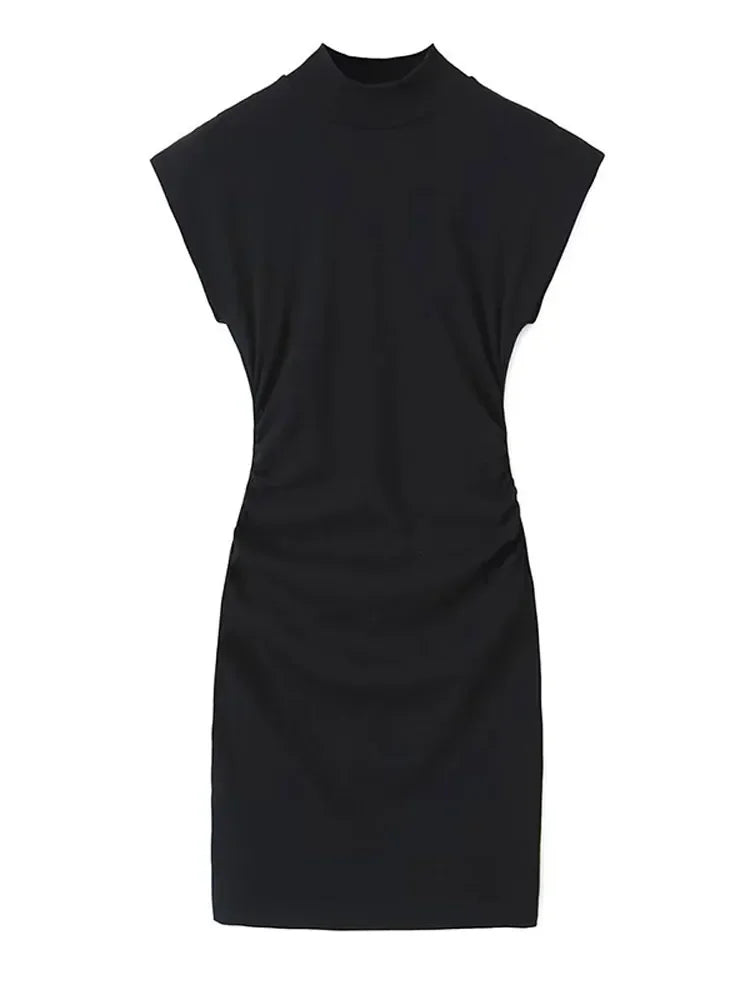 Solid Chic High Waisted Sexy Rear Split Office Lady Commuting Midi Dress InsStreet