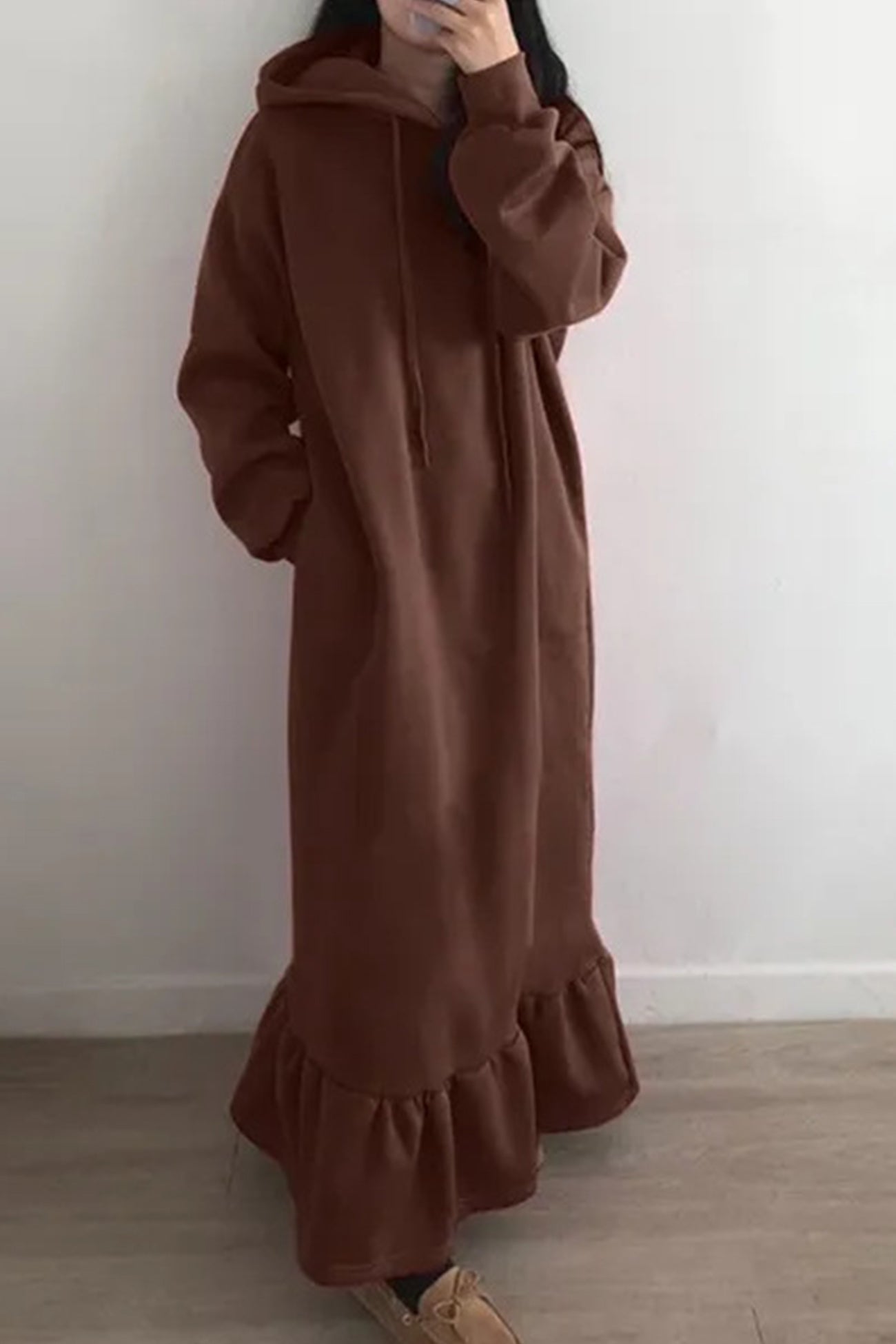 Hoodie Fishtail Sweatshirt Dress InsStreet