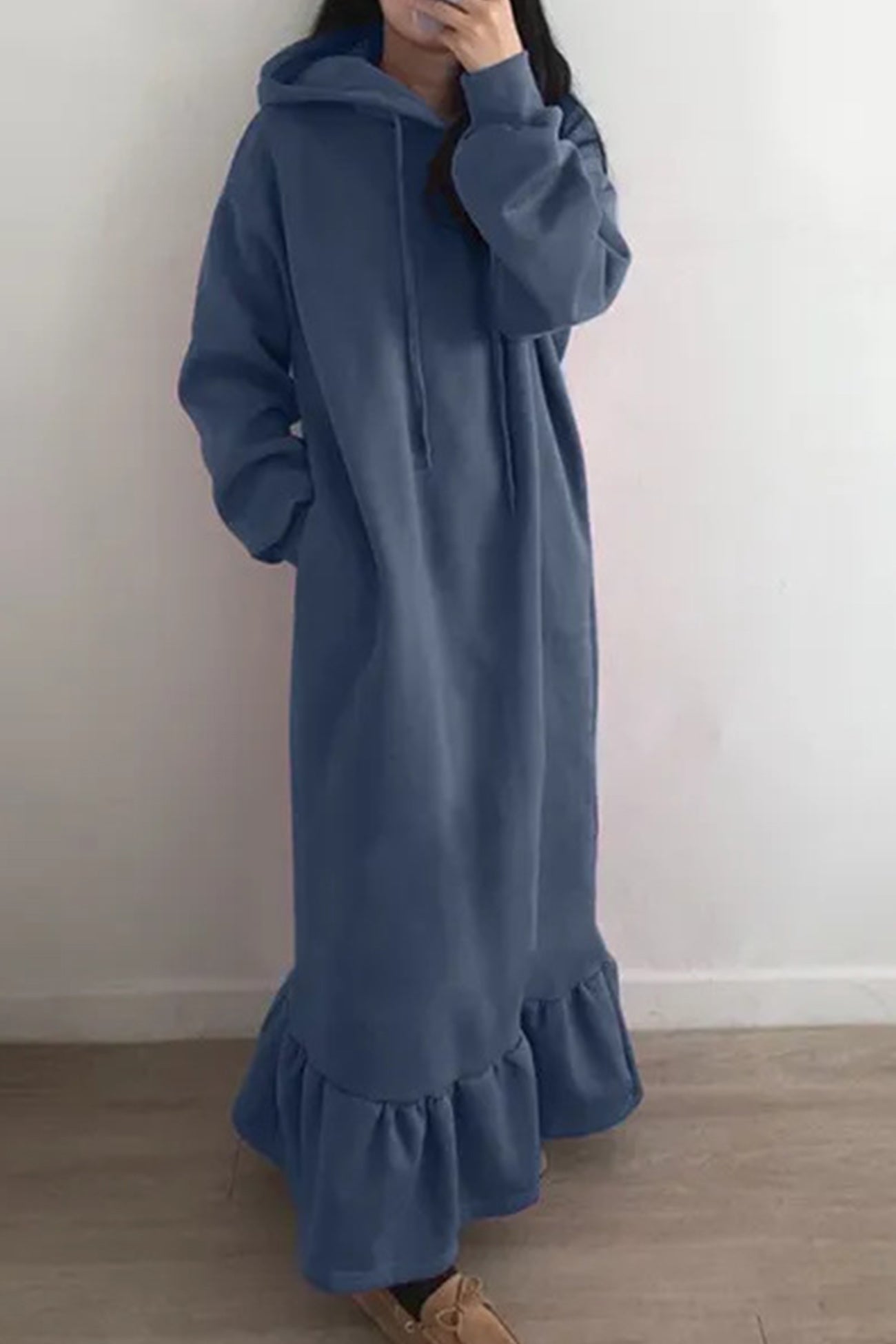 Hoodie Fishtail Sweatshirt Dress InsStreet