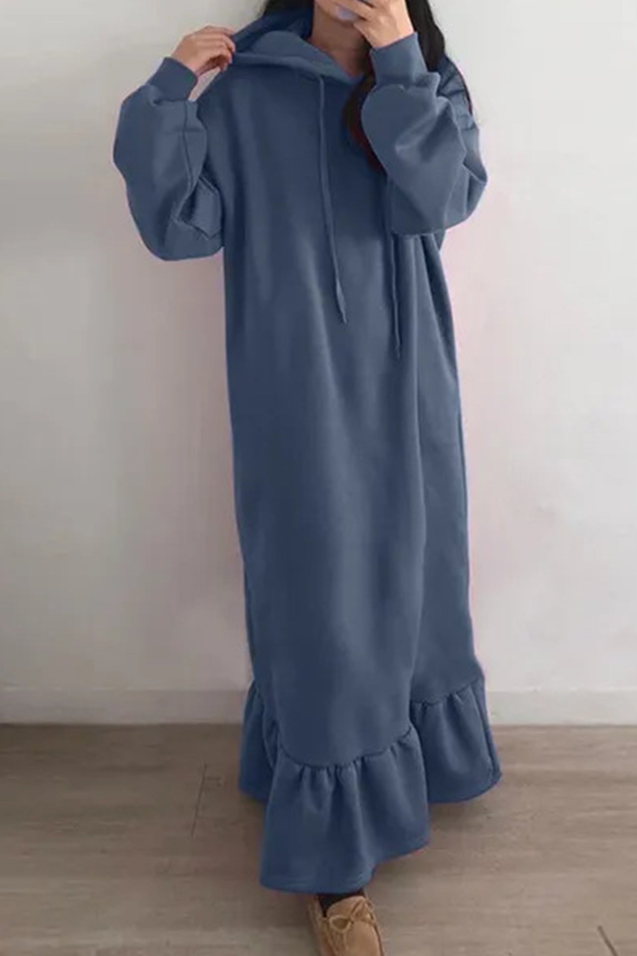 Hoodie Fishtail Sweatshirt Dress InsStreet
