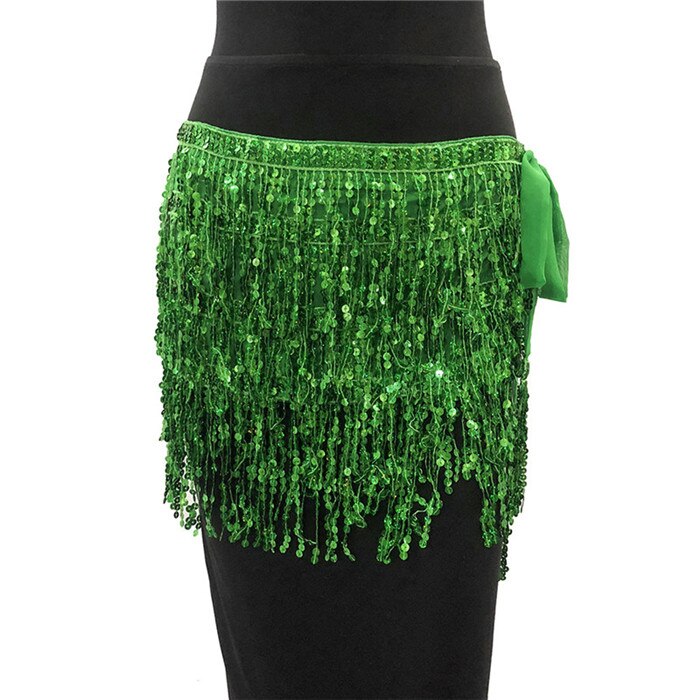 Sparkle Sequined Tassel Lace Up Shiny Skirt InsStreet