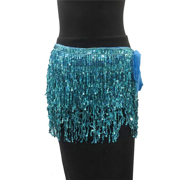 Sparkle Sequined Tassel Lace Up Shiny Skirt InsStreet