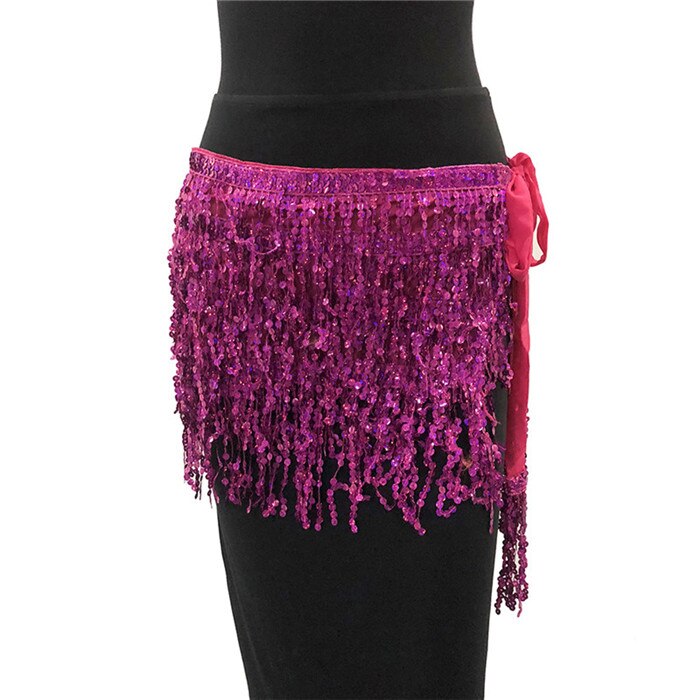 Sparkle Sequined Tassel Lace Up Shiny Skirt InsStreet