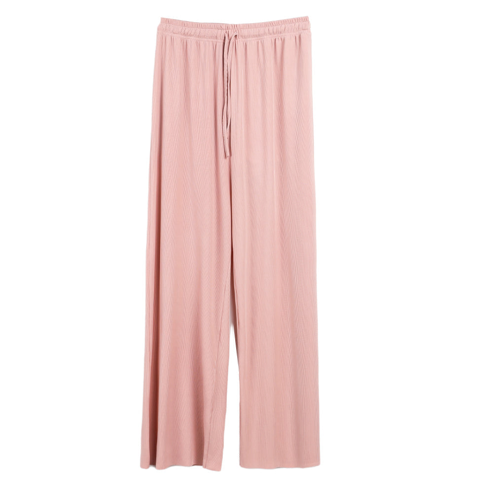 New Ladies Ice Silk Light Wide Leg Trousers InsStreet