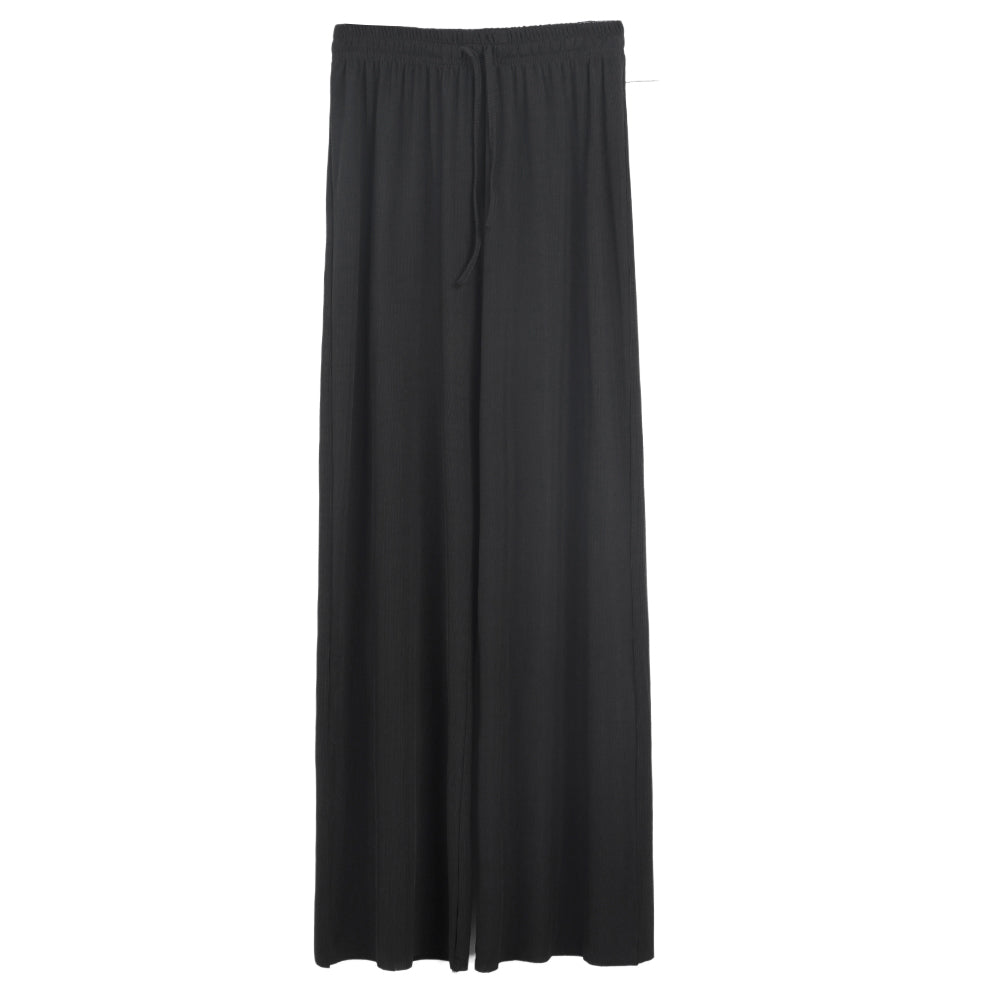 New Ladies Ice Silk Light Wide Leg Trousers InsStreet