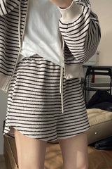 Casual Striped Loose Shorts InsStreet