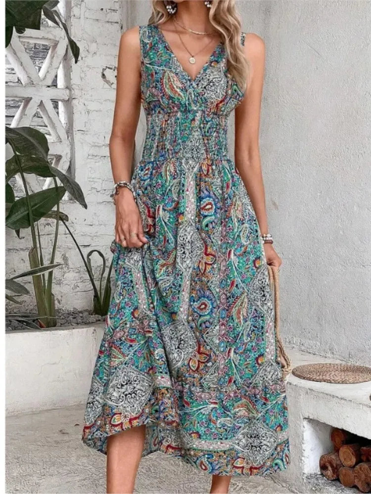 Casual Holiday Female Fashion Summer Boho Dress InsStreet