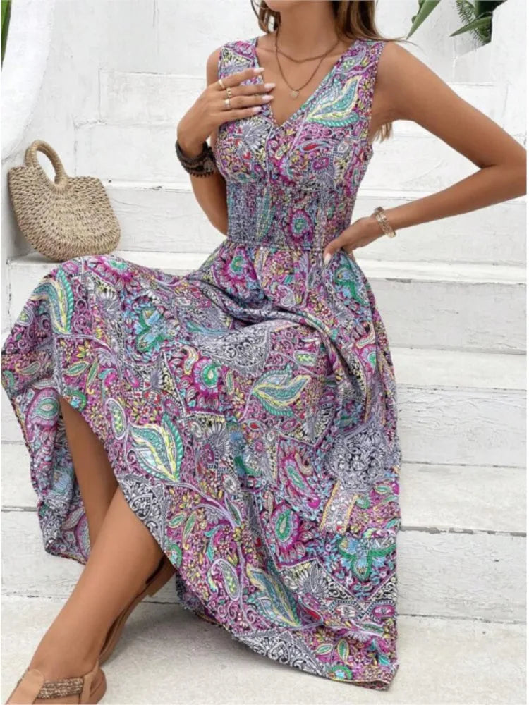 Casual Holiday Female Fashion Summer Boho Dress InsStreet