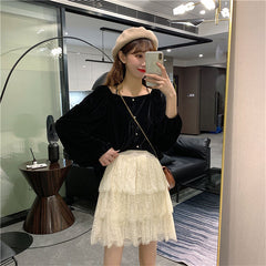 High Waist Elegant A Line Mini Skirts InsStreet