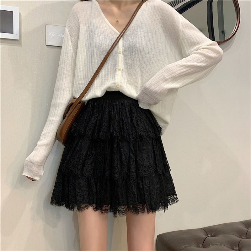 High Waist Elegant A Line Mini Skirts InsStreet