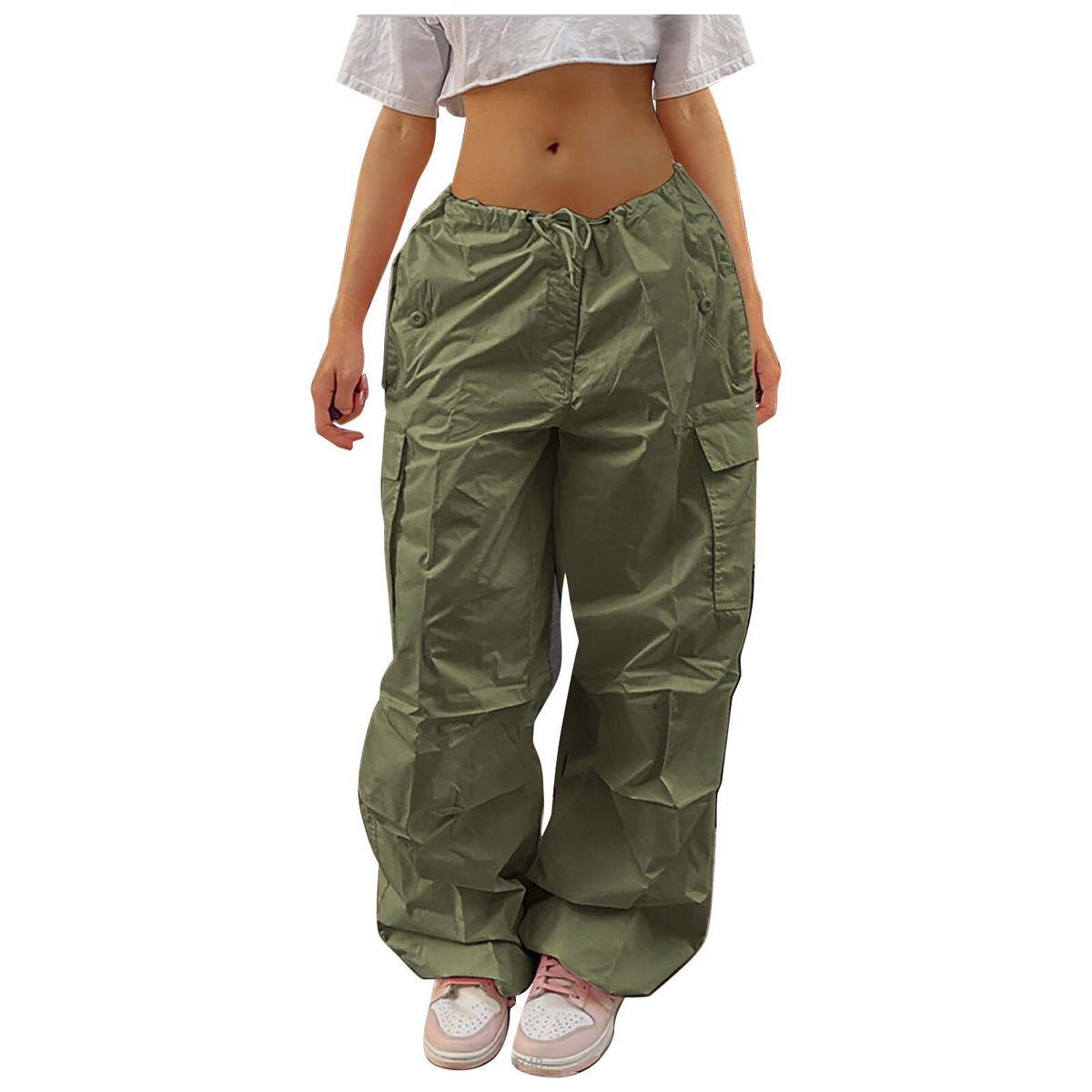 Straight Wide Leg Loose Trousers Cargo Pants InsStreet