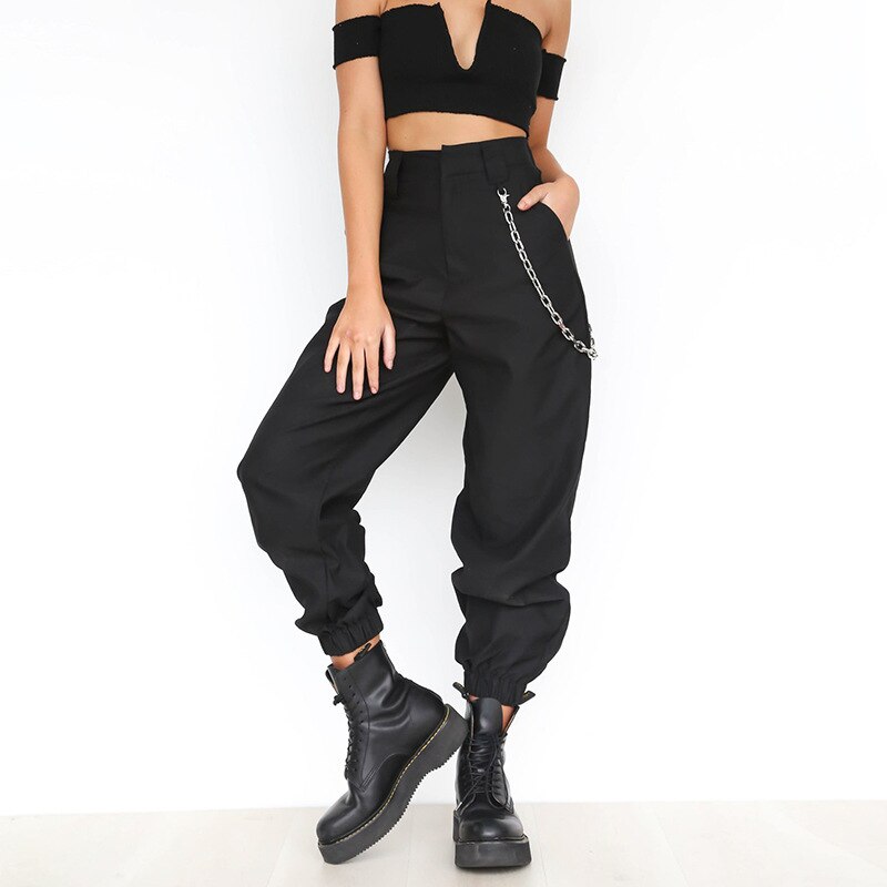 Chain Loose Pants Hip Pop Trousers Streetwear InsStreet