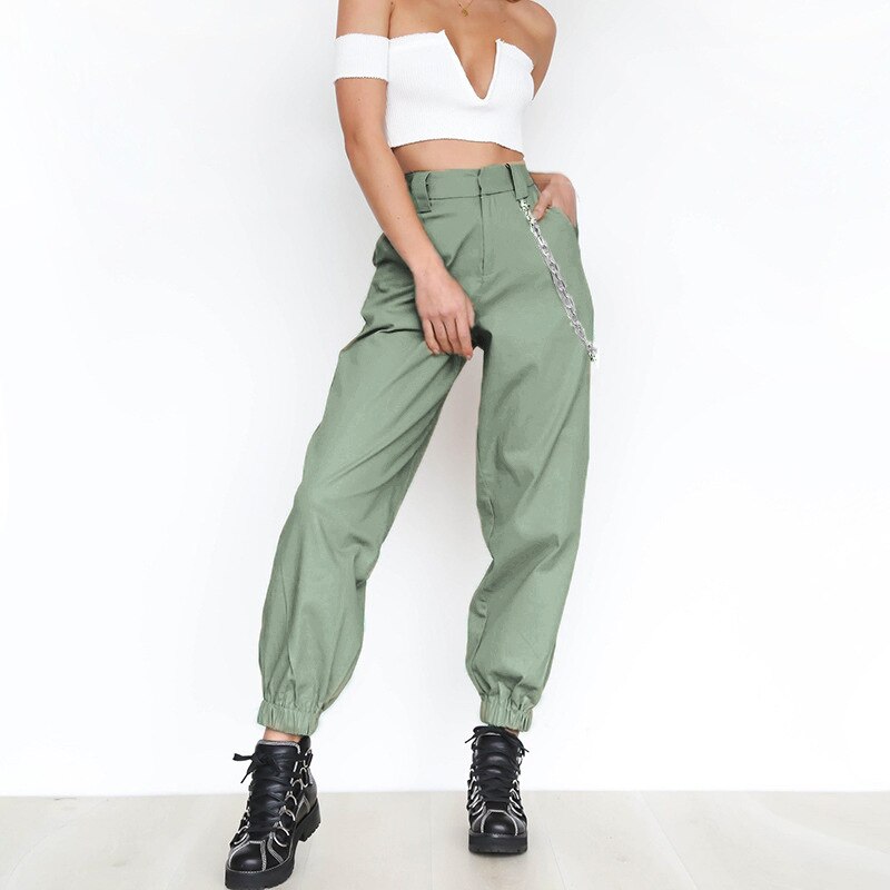 Chain Loose Pants Hip Pop Trousers Streetwear InsStreet