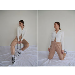 Satin Harem Pants InsStreet