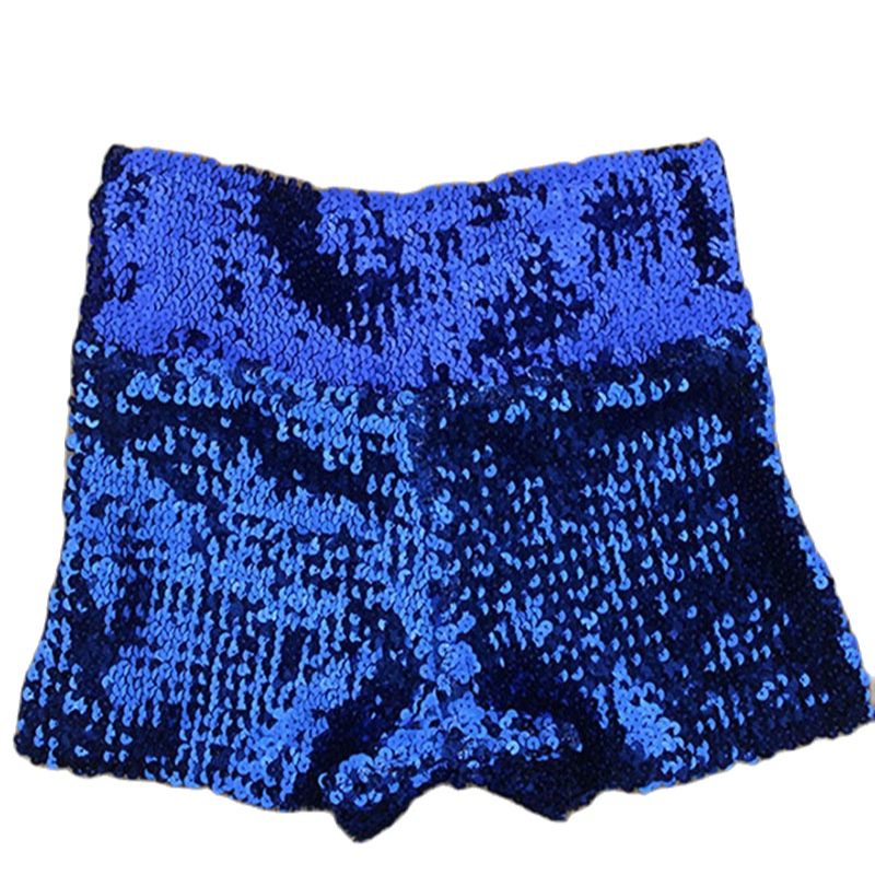 Shiny Sequin Pencil High Waist Mini Shorts InsStreet