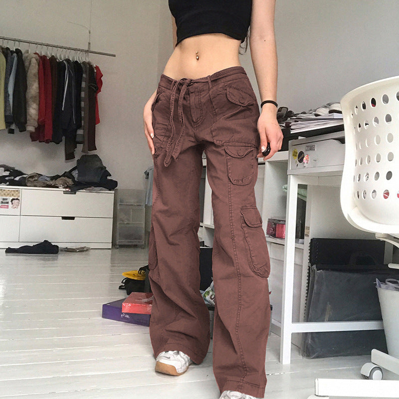 Long Straight Casual Cargo Pants InsStreet