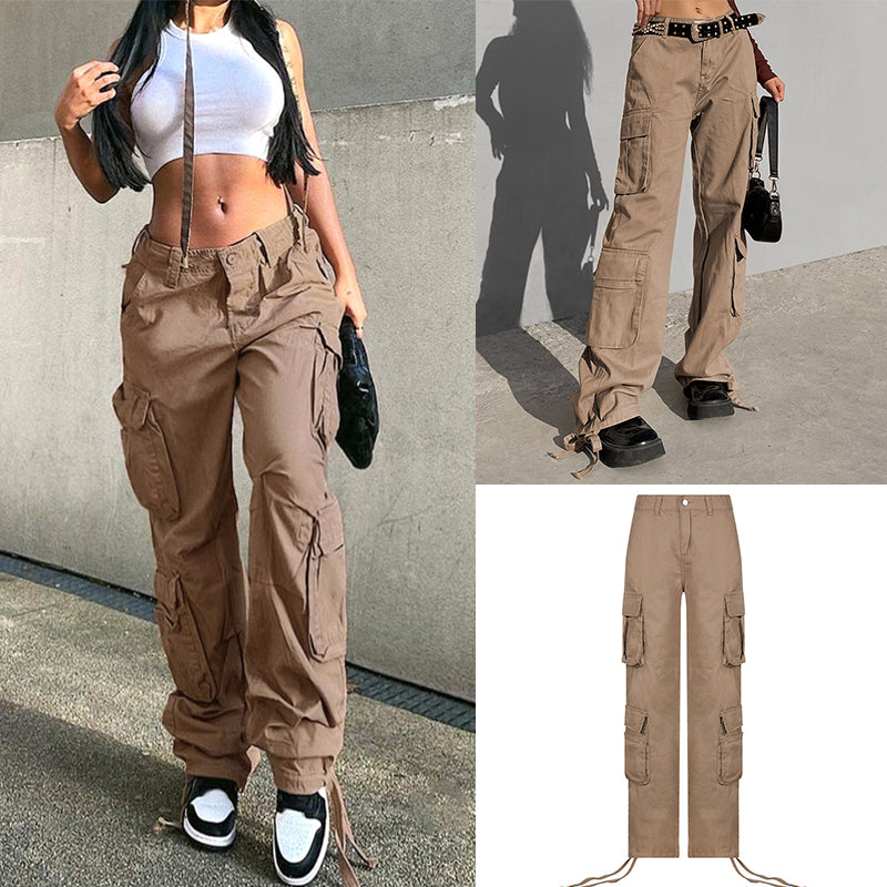 Long Straight Casual Cargo Pants InsStreet