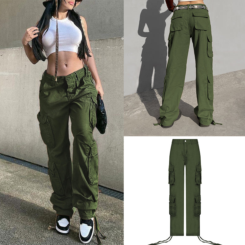 Long Straight Casual Cargo Pants InsStreet