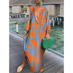 Sexy Beach Party Loose Vintage Boho Dress InsStreet