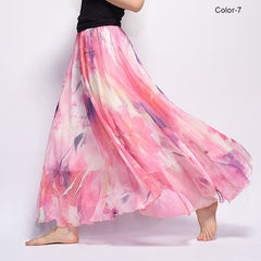 Fashion Florals Print Long Skirt InsStreet