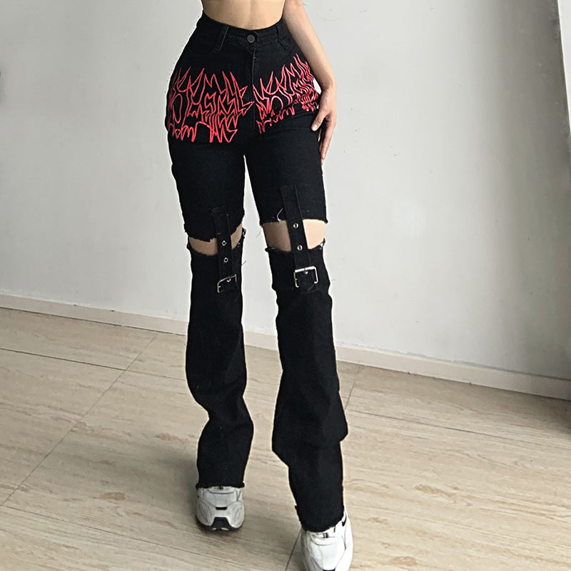 Gothic Punk Hip Hop Harajuku Baggy Cargo Pants InsStreet