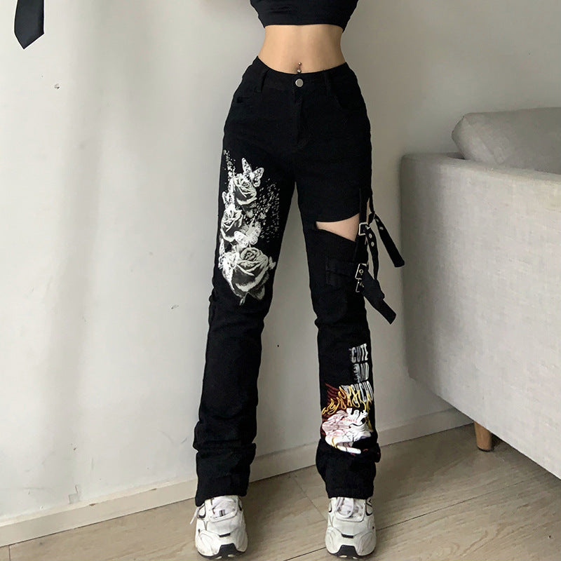 Gothic Punk Hip Hop Harajuku Baggy Cargo Pants InsStreet