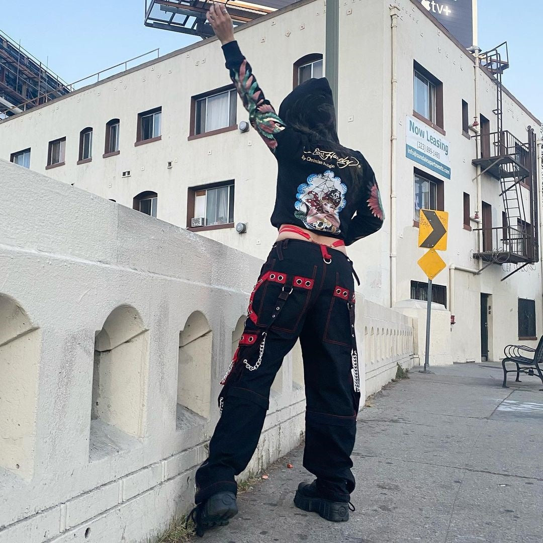 Gothic Punk Hip Hop Harajuku Baggy Cargo Pants InsStreet