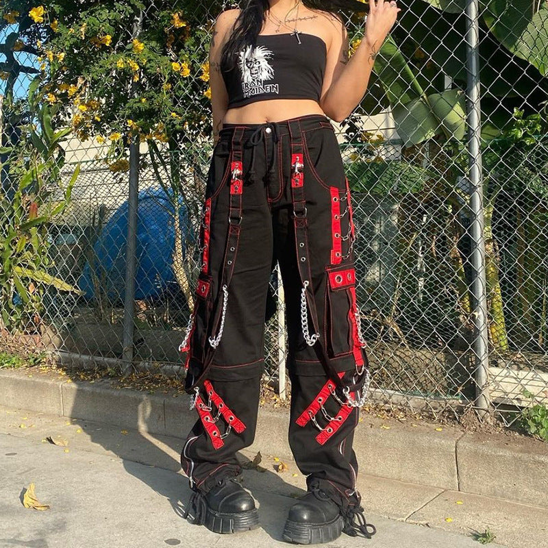 Gothic Punk Hip Hop Harajuku Baggy Cargo Pants InsStreet