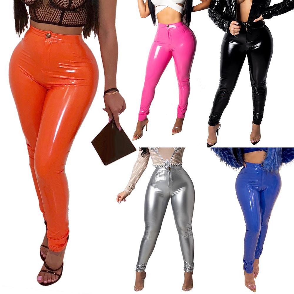 Latex Faux Pu Leather Pants Trousers InsStreet